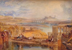 Lancaster, az Aqueduct Bridge felől, 1825 alkotó: Joseph Mallord William Turner