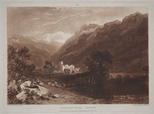 Tanulmányok könyve: Bonneville, Savoy. alkotó: Joseph Mallord William Turner