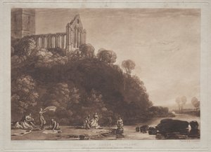 Liber Studiorum:  Dumblain-apátság, Skócia alkotó: Joseph Mallord William Turner