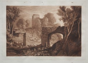 Liber Studiorum: East Gate, Winchelsea, Sussex. alkotó: Joseph Mallord William Turner