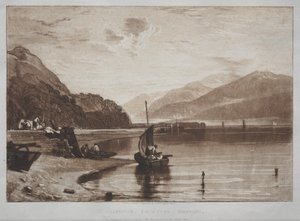 Liber Studiorum:  Inverary móló, a Fyne-csatorna, reggel alkotó: Joseph Mallord William Turner