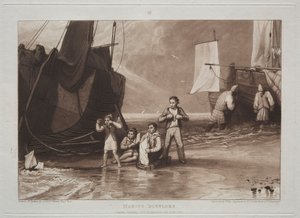 Tanulmányok könyve: Marine Dabblers. alkotó: Joseph Mallord William Turner
