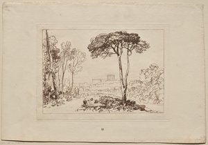 Tanulmánykönyv: Vidéki jelenet alkotó: Joseph Mallord William Turner