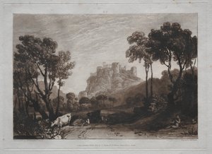 Liber Studiorum: A kastély a rétek felett alkotó: Joseph Mallord William Turner