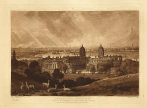 London Greenwich felől alkotó: Joseph Mallord William Turner