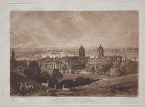 London Greenwichből. alkotó: Joseph Mallord William Turner