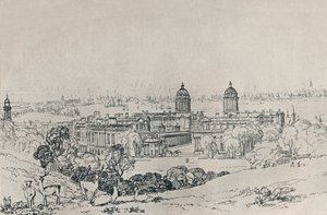 London a Greenwich Parkból, 1809, 1923 alkotó: Joseph Mallord William Turner