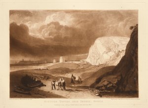 Martello-tornyok Bexhill közelében, Sussex alkotó: Joseph Mallord William Turner