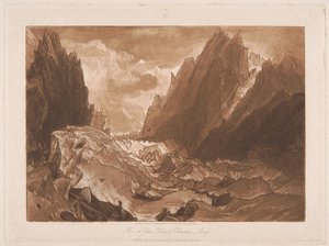 Mer de Glace, Chamonix-völgy, Savoya alkotó: Joseph Mallord William Turner