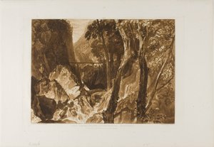 Malom a Grand Chartreuse közelében, 54-es lemez a Liber Studiorumtól alkotó: Joseph Mallord William Turner