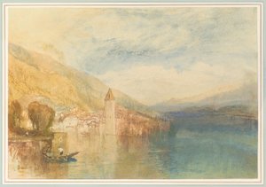 Oberhofen a Thun-tónál, Svájc alkotó: Joseph Mallord William Turner