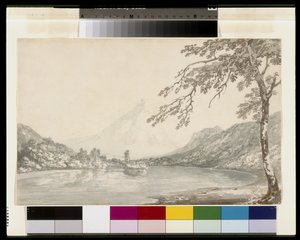 Az Aaron Unterseen és a Brienz-tó között alkotó: Joseph Mallord William Turner