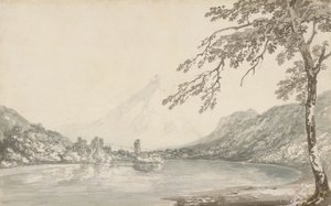 Az Aar folyón, Unterseen és a Brienz-tó között alkotó: Joseph Mallord William Turner