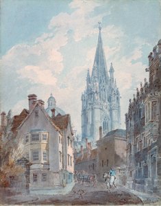 Oxford: St Marys az Oriel Lane-ről, 1792-1793 alkotó: Joseph Mallord William Turner