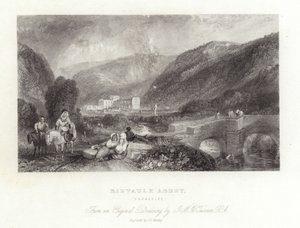 Rievaulx apátság Yorkshire-ben alkotó: Joseph Mallord William Turner