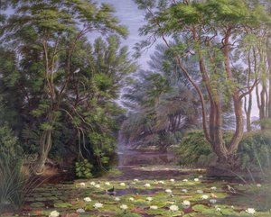 Cherwell folyó vízililiom, 1851 alkotó: Joseph Mallord William Turner