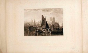 Rochester a Medway folyónál alkotó: Joseph Mallord William Turner