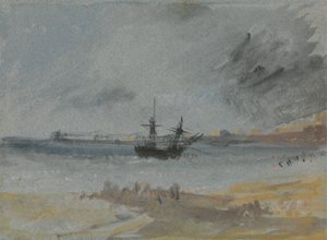 Hajó Aground Brightonban alkotó: Joseph Mallord William Turner