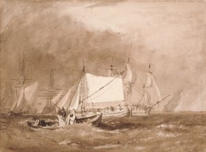 Hajózási jelenet halászokkal alkotó: Joseph Mallord William Turner