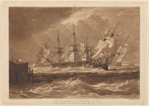 Hajók a szellőben alkotó: Joseph Mallord William Turner
