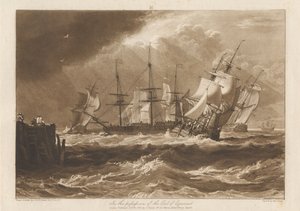 Hajók szellőben alkotó: Joseph Mallord William Turner