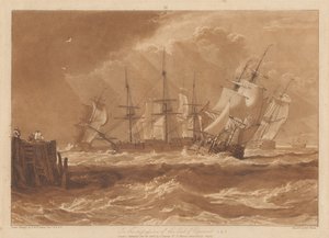 Hajók a szellőben alkotó: Joseph Mallord William Turner