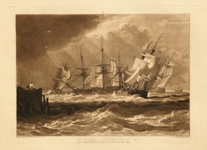 Hajók a szellőben alkotó: Joseph Mallord William Turner