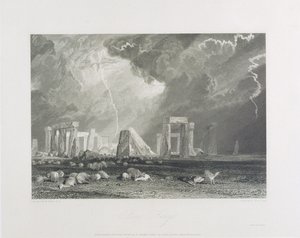 Stonehenge, 1829 (rézkarc és metszet) alkotó: Joseph Mallord William Turner