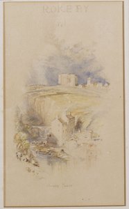 A Bowes-torony, 1833 körül alkotó: Joseph Mallord William Turner