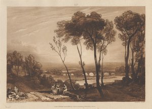 A híd középtávolságban alkotó: Joseph Mallord William Turner
