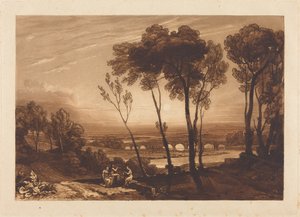 A híd a középtávolban alkotó: Joseph Mallord William Turner