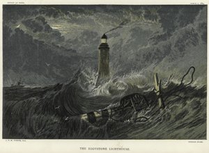 Az Eddystone világítótorony az Eddystone-sziklákon alkotó: Joseph Mallord William Turner