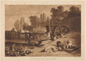 A tanyaudvar a kakassal alkotó: Joseph Mallord William Turner