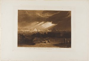 Egyiptom ötödik pestisjárványa, 16. lemez a Liber Studiorumtól alkotó: Joseph Mallord William Turner