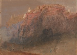 Monaco erődített sziklája kelet felől alkotó: Joseph Mallord William Turner