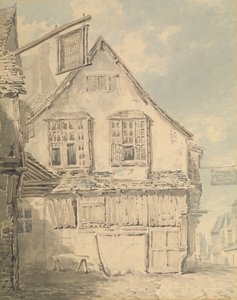 A "tölgy szíve" fogadó, 1794 körül (akvarell, papír) alkotó: Joseph Mallord William Turner