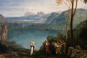 Az Avernus-tó, Aeneas, a Cumaean Sybil, részlet alkotó: Joseph Mallord William Turner