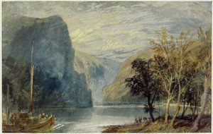 A Lorelei szikla, 1817 alkotó: Joseph Mallord William Turner