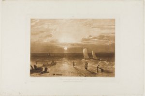 A Mildmay Sea-Piece, 40-es lemez a Liber Studiorumtól alkotó: Joseph Mallord William Turner