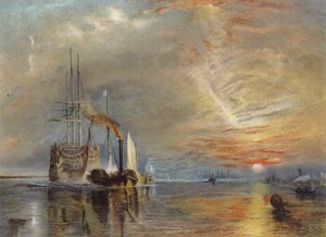 "Az Öreg Temeraire az utolsó ágyához rángatta" alkotó: Joseph Mallord William Turner