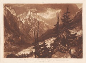 Az Arveron forrása a chamonix-i völgyben, Savoya alkotó: Joseph Mallord William Turner