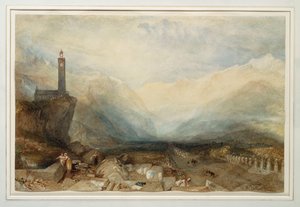 A Splugen-hágó, 1842-43 körül alkotó: Joseph Mallord William Turner