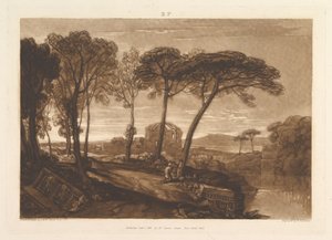 Minerva Medica Liber Studiorum temploma, V. rész, 23. tábla, 1811. január 1. alkotó: Joseph Mallord William Turner