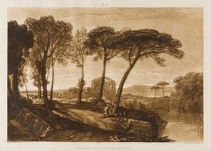 Minerva Medica temploma, 23. lemez a Liber Studiorumtól alkotó: Joseph Mallord William Turner