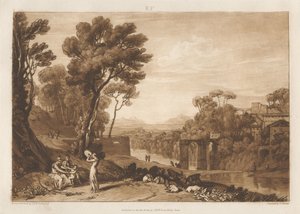 A nő és a tamburin alkotó: Joseph Mallord William Turner
