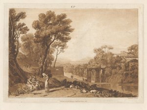 A nő és a tamburin alkotó: Joseph Mallord William Turner
