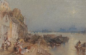 Tours, hátrafelé tekintve alkotó: Joseph Mallord William Turner