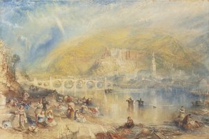 Kilátás Heidelbergre a szivárvánnyal alkotó: Joseph Mallord William Turner