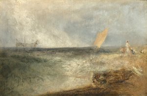 Kilátás Margate-re, Este, 1840 körül alkotó: Joseph Mallord William Turner