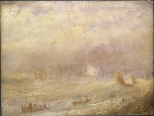 Vue de Deal – Az alku képe, Turner, Joseph Mallord William (1775-1851). Olaj a papírra. Mérete: 24,5x32 cm. Nemzeti Múzeum Stockholm alkotó: Joseph Mallord William Turner